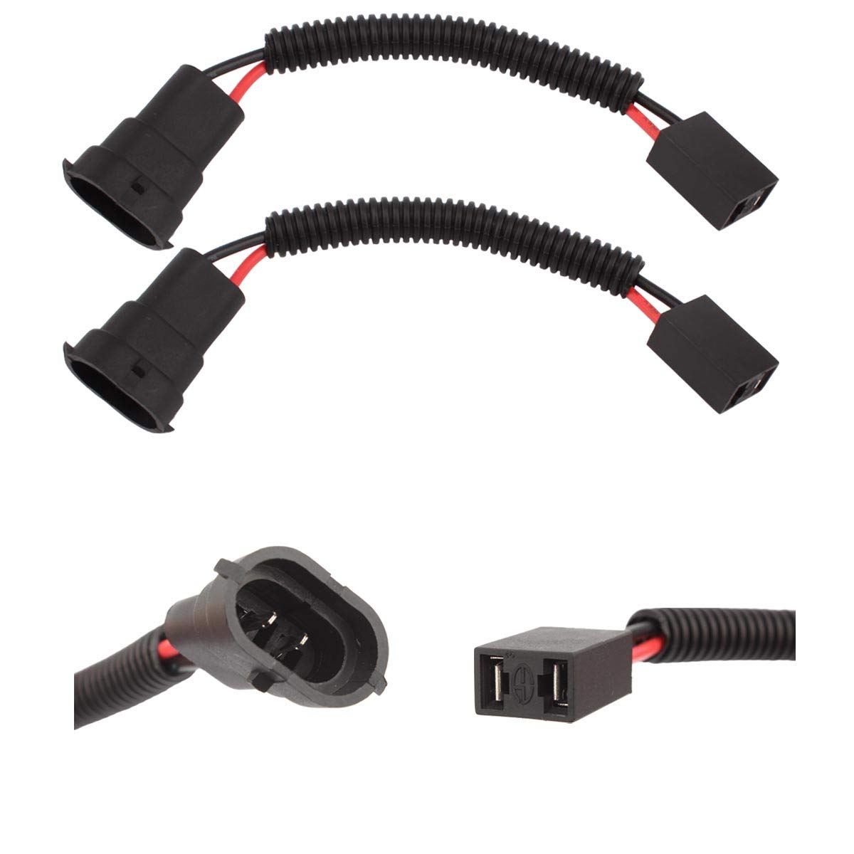 Tomall H11 To H7 Light Blub Retrofit Wiring Harness Connector Socket Adapter 12Cm(5Inch)