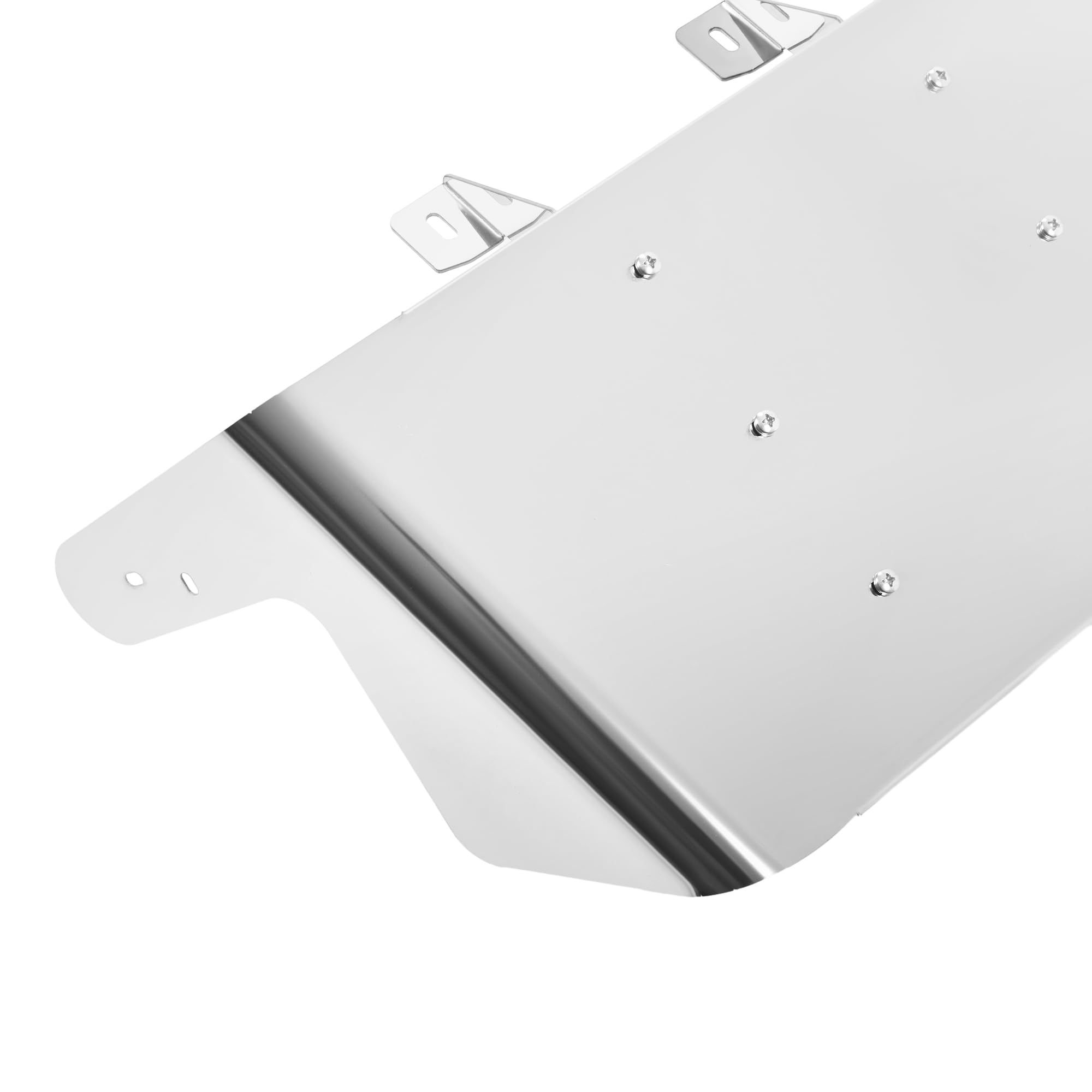 KUAFU 13'' Drop Visor Compatible with 1984-1998 Kenworth W900 T800 T600 T300 with Split Flat Windshield 304 Stainless Steel Flat