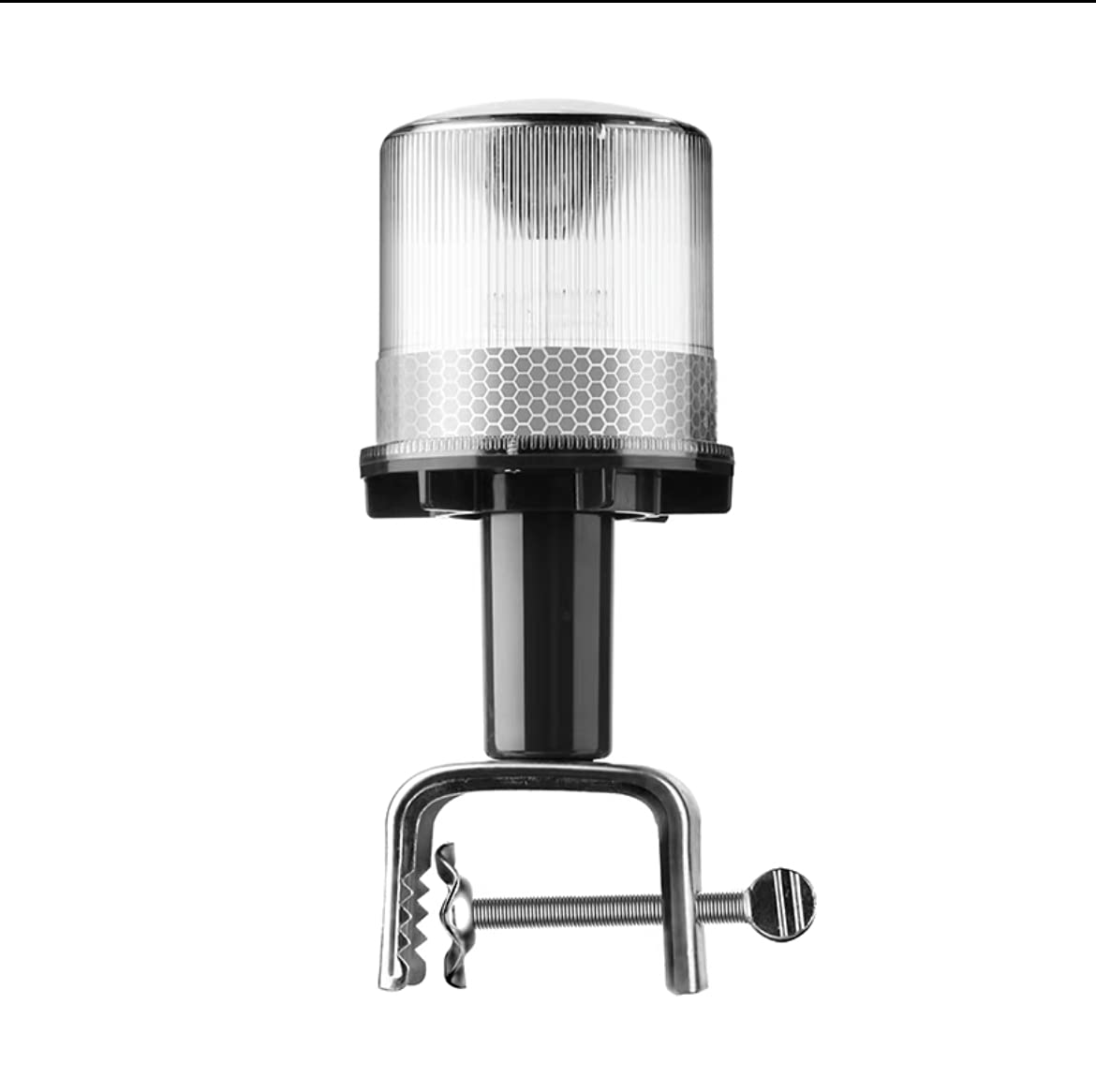 Solar Strobe Warning Light 360 Degree - Super Bright Waterproof Ip48 For Construction Traffic Dock Marine Wireless - Constant On
