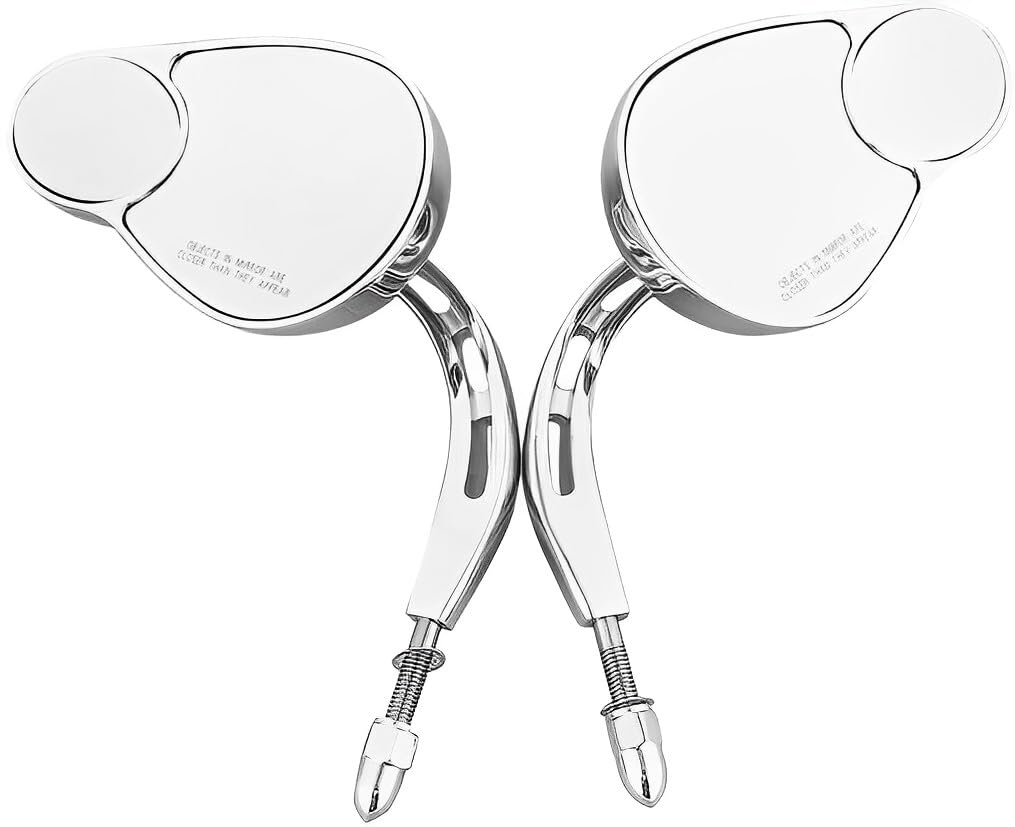 VPZMT Rearview Mirrors/Split Vision Mirrors Fits for Harley Davidson Most Models Road King Street Glide Road Glide Softail Iron 