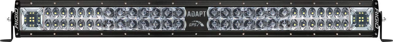 Rigid 270413 Adapt E-Series Led Light Bar 30 Inch - Has Built In Gps Guided Adapt Mode Lighting Or All On 3 Optic Zones - Scene,