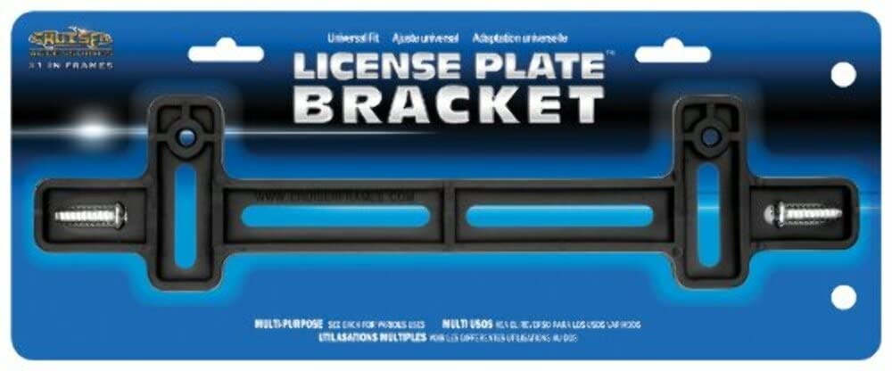 Cruiser Accessories 79050 License Plate Bracket - Black Plastic, Durable Design