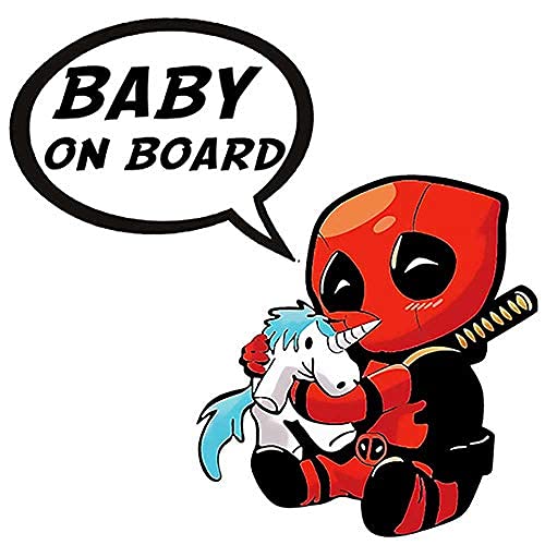 Earlfamily 5.1'' For Baby On Board Cartoon Car Stickers And Decal Occlusion Scratch Waterproof Vinyl 3D Diy Sticker