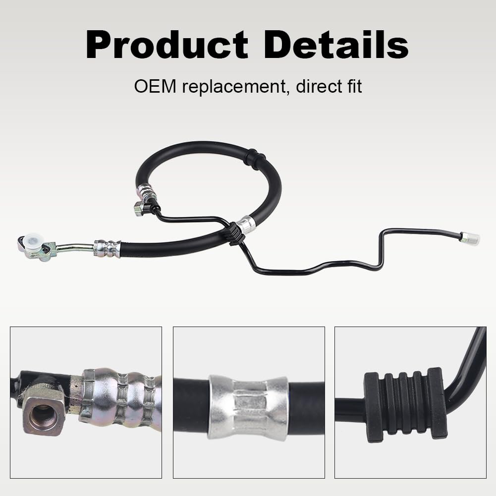 Wmphe Compatible With Power Steering Pressure Hose Assembly Honda Pilot V6 3.5L 2005 2006 2007 2008, Replace Oem 53713S9Va01, M1