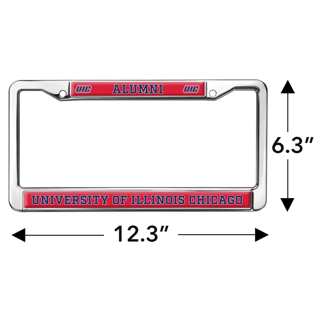 GRAPHICS & MORE UIC Alumni Metal License Plate Frame - Full Size, Standard, One Size, UIC Color