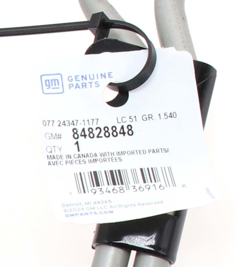Gm Genuine Parts 84828848 Engine Oil Cooler Hose Kit With Bracket, Gasket And Bolt, Black