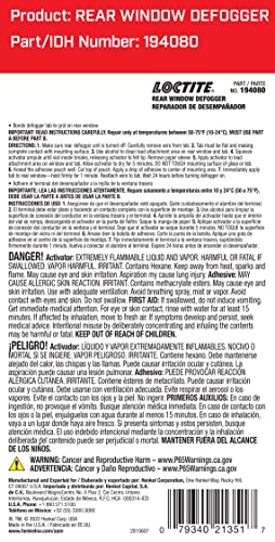 Loctite 194080 Rear Window Defogger Tab Adhesive, 0.03/0.02 Fl. Oz.