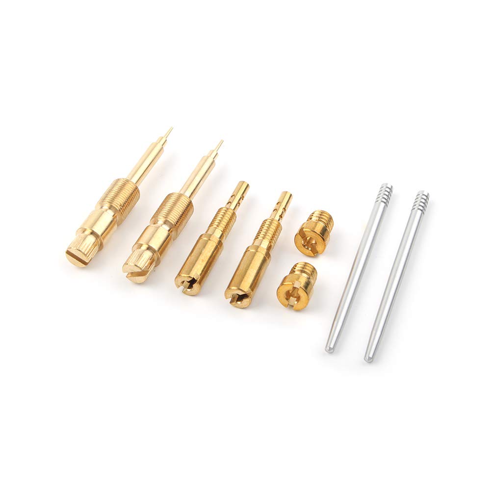 Newsmarts 2 Set Carburetor Rebuild Kit Fit For Yamaha Xvs65 V-Star 650 Custom 1998–2005 / Xvs65A V-Star 650 Classic 1998–2005 / Xvs65At V-Star 650 Silverad 2002–2005