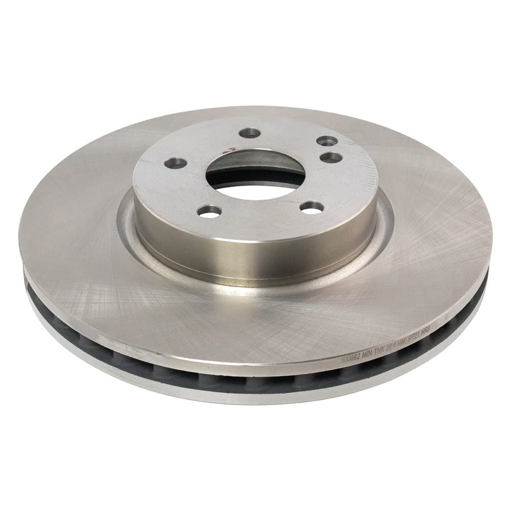 Trq Front Brake Rotors Set Solid Compatible With 2013-2014 Mercedes-Benz C300 2008-2012 C350 2014-2016 E250 2010-2016 E350 2015-