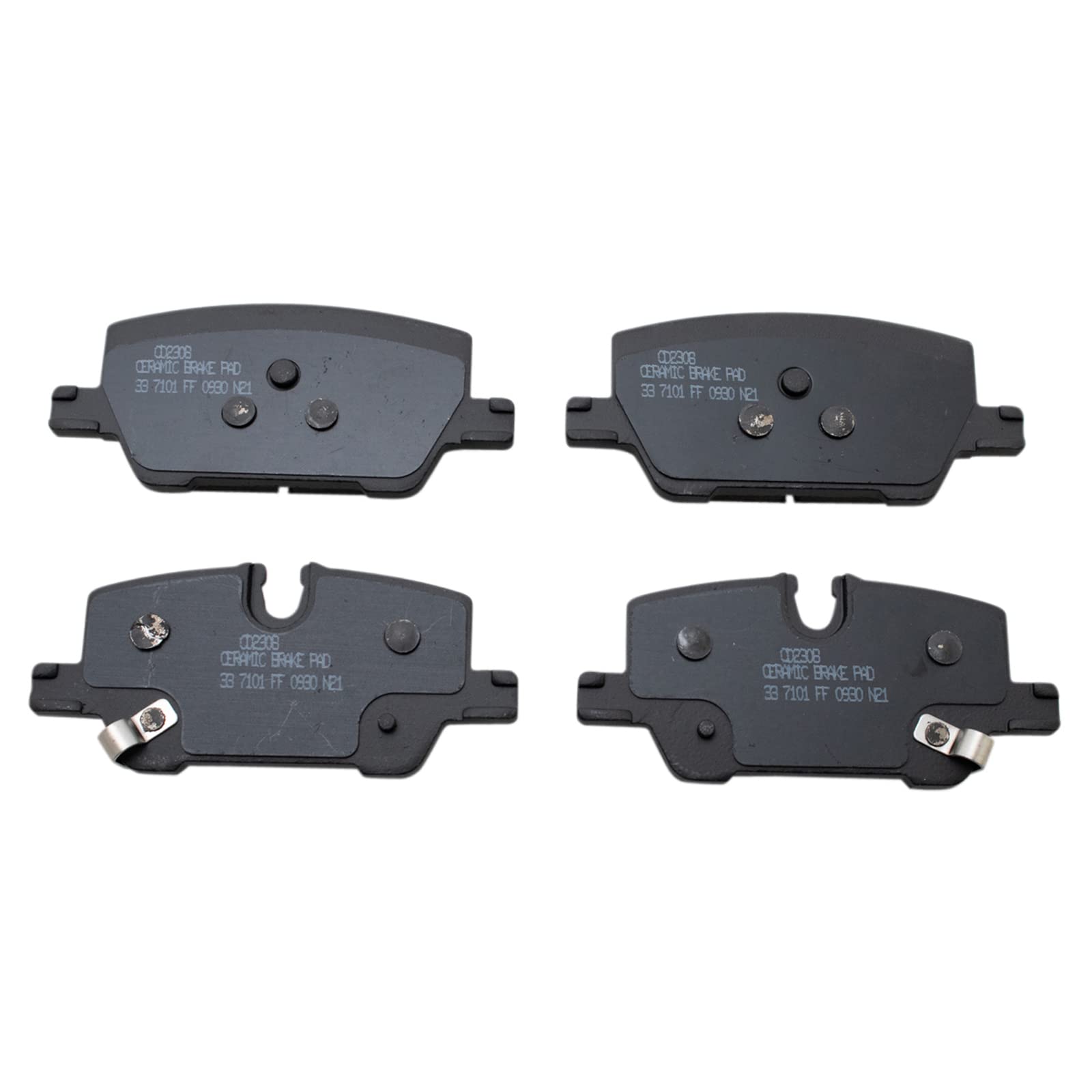 TRQ Rear Brake Pads Ceramic Compatible with 2020-2021 Buick Encore GX 2021 Chevrolet Trailblazer