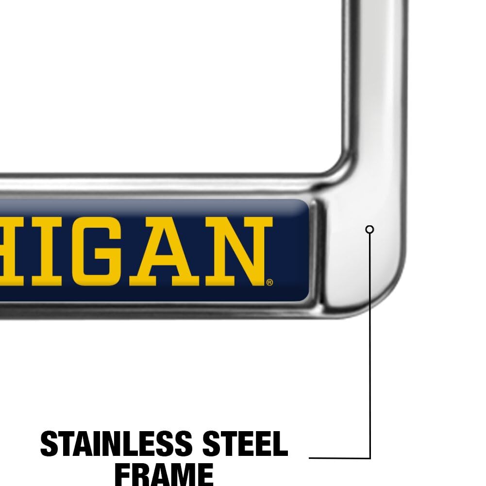 GRAPHICS & MORE University of Michigan Alumni Metal License Plate Frame - Full Size, Wolverines Color