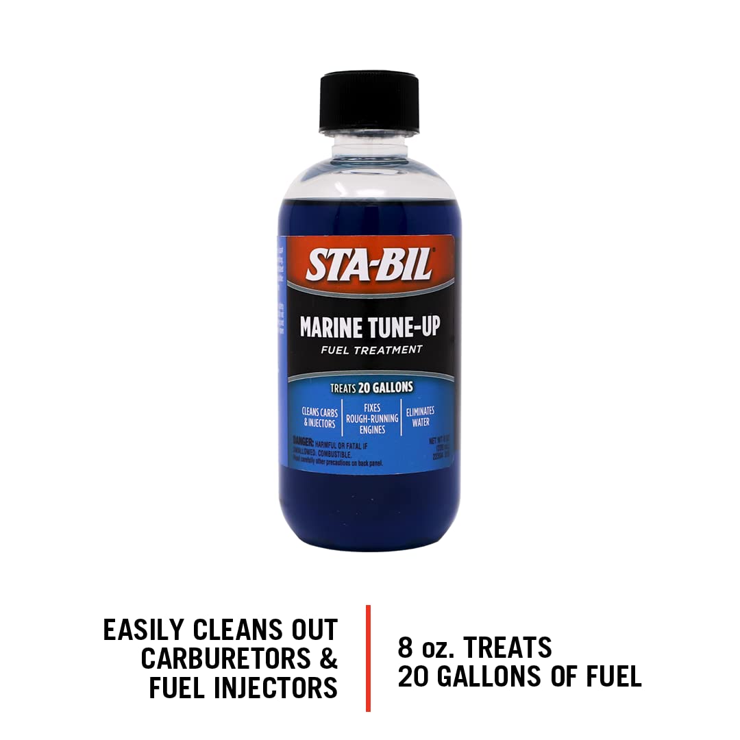 STA-BIL Marine Tune-Up Fuel Treatment - Cleans Carburetors and Injectors - Fixes Rough Running Engines - Eliminates Water - Trea