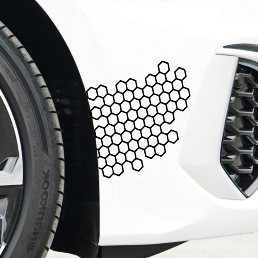 JSCARLIFE Car Hood Sticker, Self-Adhesive Vinyl Graphics Decals for Car/Truck, Universal Car Hood Body Side Rear Window Stickers