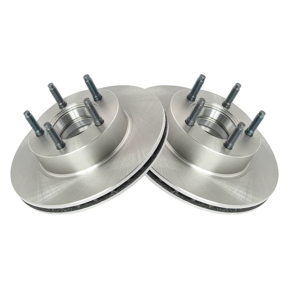 Trq Front Brake Rotors Set Vented Compatible With 1990 Ford Bronco Ii 1991-1992 Explorer 1990-1994 Ranger 1994 Mazda B3000 B4000