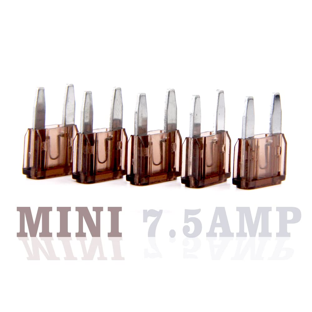 Fymusing 20 Pcs 7.5A Mini Blade Fuse, Automotive Fuse For Car Truck