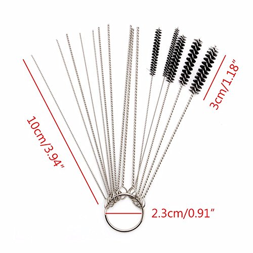 Seiddons Carburetor Carbon Dirt Jet Cleaner Tool Kit 10 Cleaning Needles With 5 Brushes