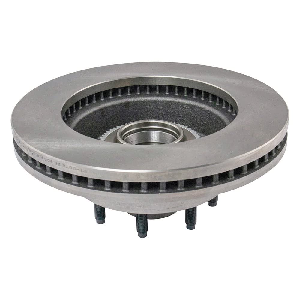 Trq Front Brake Rotors Set Vented Compatible With 2008-2014 Ford E-150 E-250 2008-2022 E-350 Super Duty