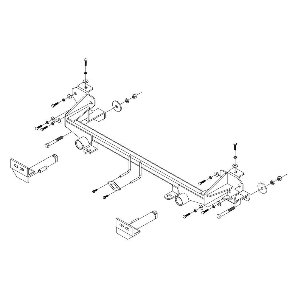 Roadmaster 521567-4 Crossbar-Style Tow Bar Baseplate For Honda Crv (2012-2014)