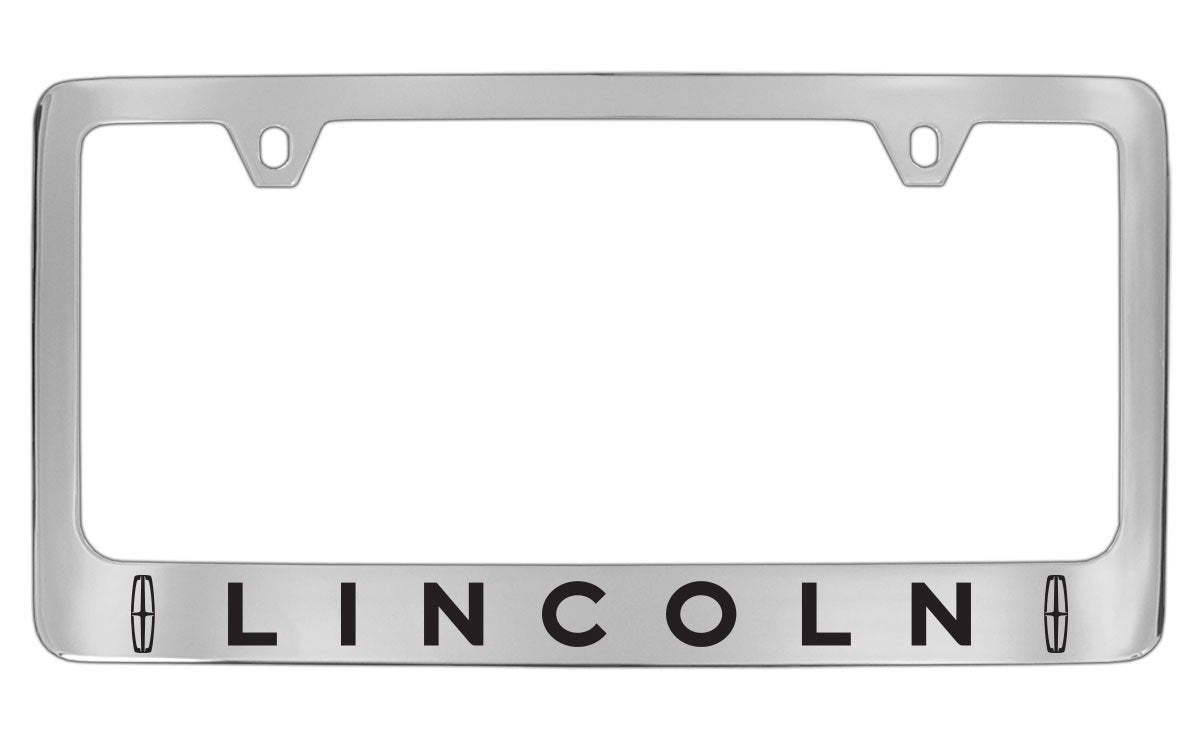 Lincoln Workmark Chrome Plated Metal License Plate Frame Holder