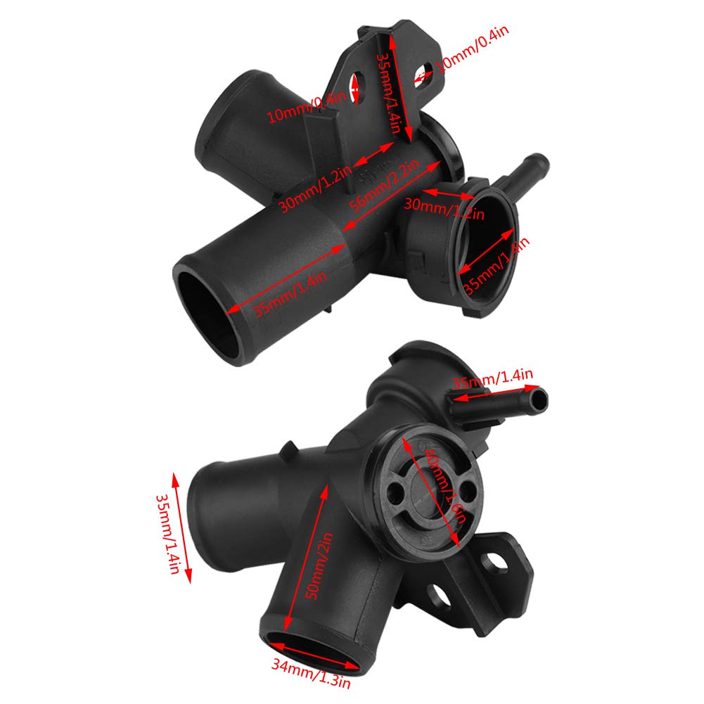 21501-9Ha0A Inline Radiator Filler Neck, Keenso Car Radiator Filler Neck Water Outlet Flange For Nissan Altima 2.5L L4 2007-2012