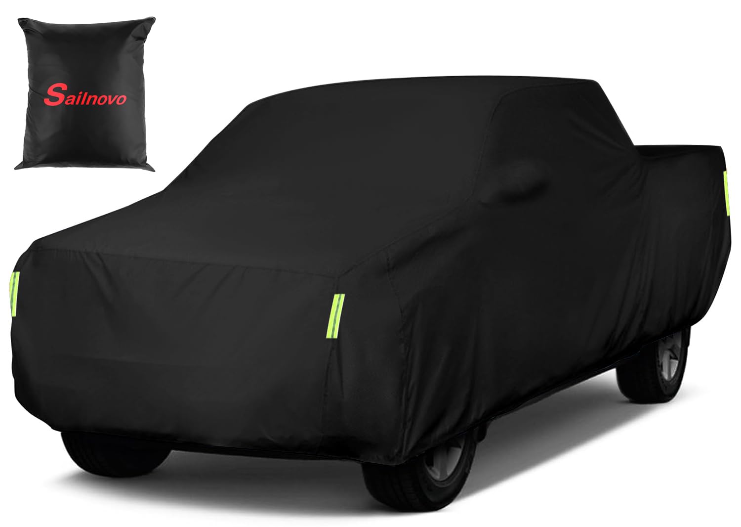 Sailnovo Truck Car Cover Waterproof All Weather,7 Layers Heavy Duty Outdoor Full Car Cover, Snowproof Rainproof Windproof Sun Uv