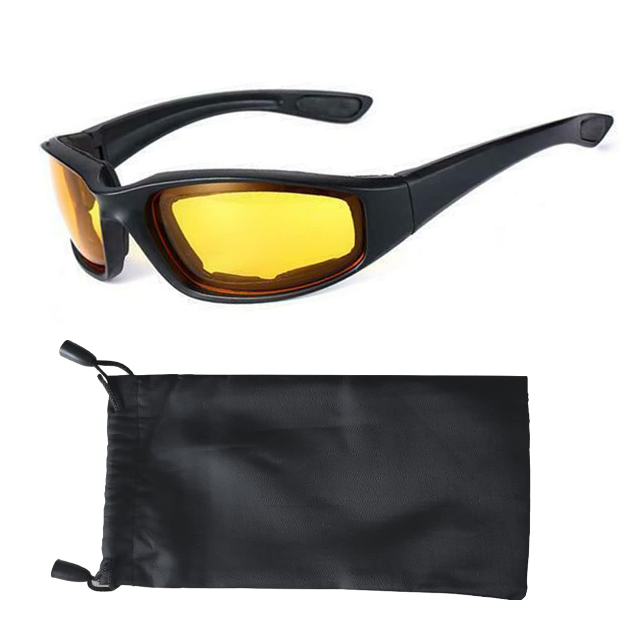 Day and Night Driving Motorcycle Riding Glasses Foam Padded Eyeglass Motocross Goggles UV Protection Windproof Dustproof Motorcy