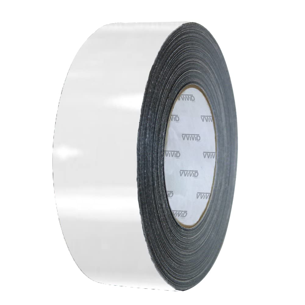 Vvivid Gloss Vinyl Detailing Vinyl Wrap Tape 2 Inch X 20Ft Diy Roll (Gloss White)