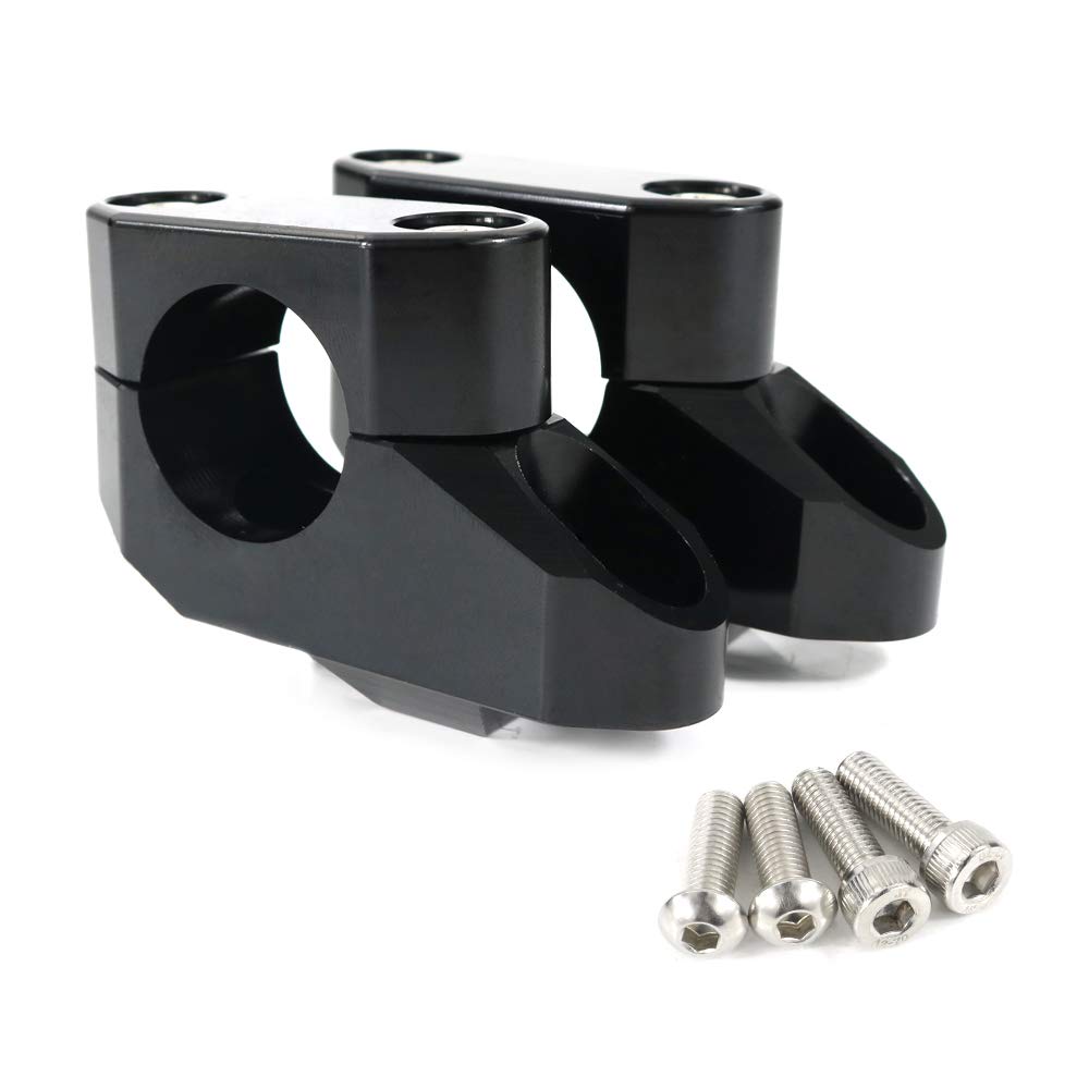 Xitomer 1'' 25.4mm Handlebar Risers 1 inch With Clamps, Fit for Shadow 600/750, XV1700 96-10 / XVZ1300, M50, Motorcycle ATV Dirt