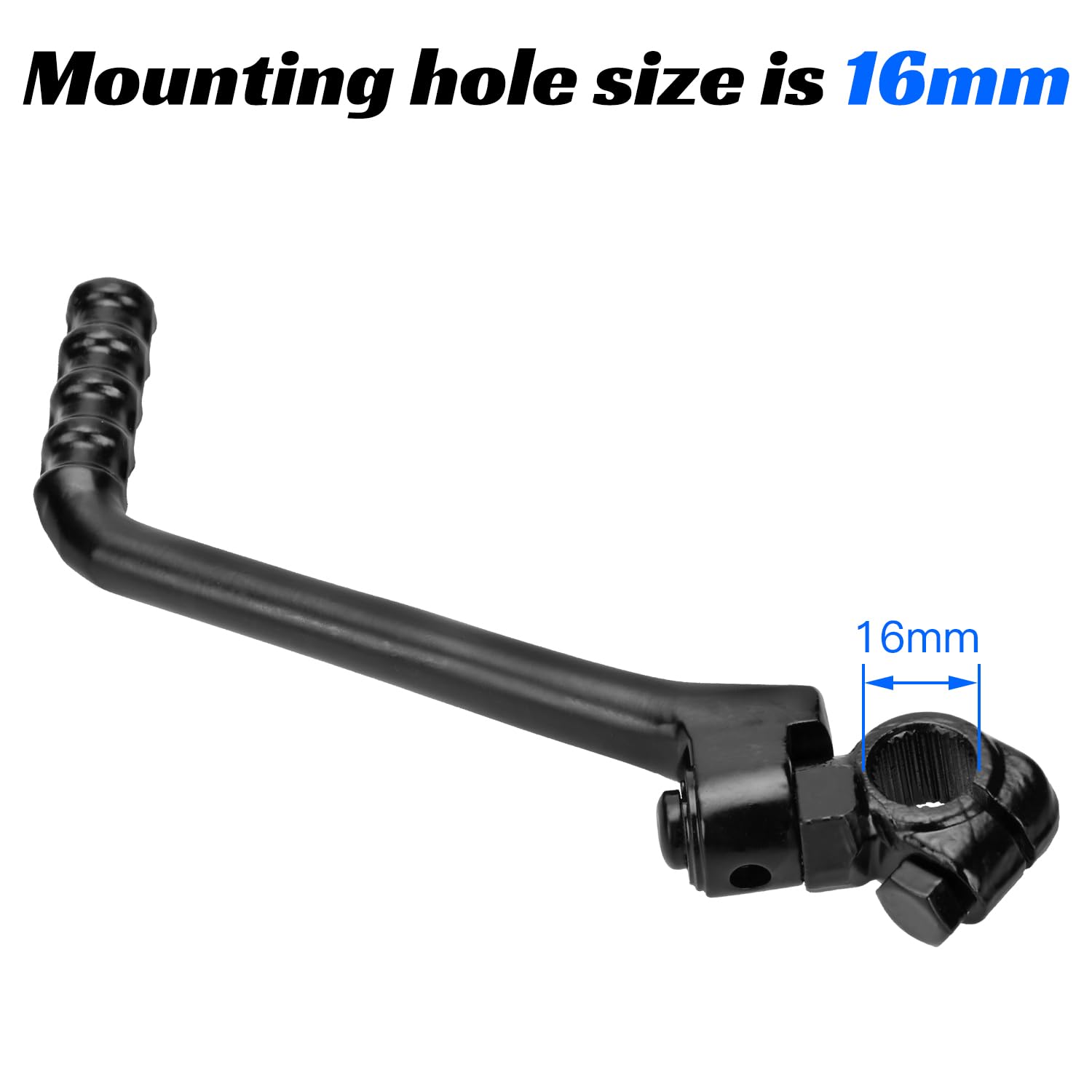 Yoxufa 16Mm Kickstart Lever For 125Cc 140Cc 150Cc 160Cc 200Cc 250Cc Ssr Kx Klx Yx Cb Cg Ycf Sdg Apollo Coolster Taotao Kayo Pitster Pro Suzuki Drz Piranha Thumpstar Lifan Atomik Pit Dirt Bike Parts