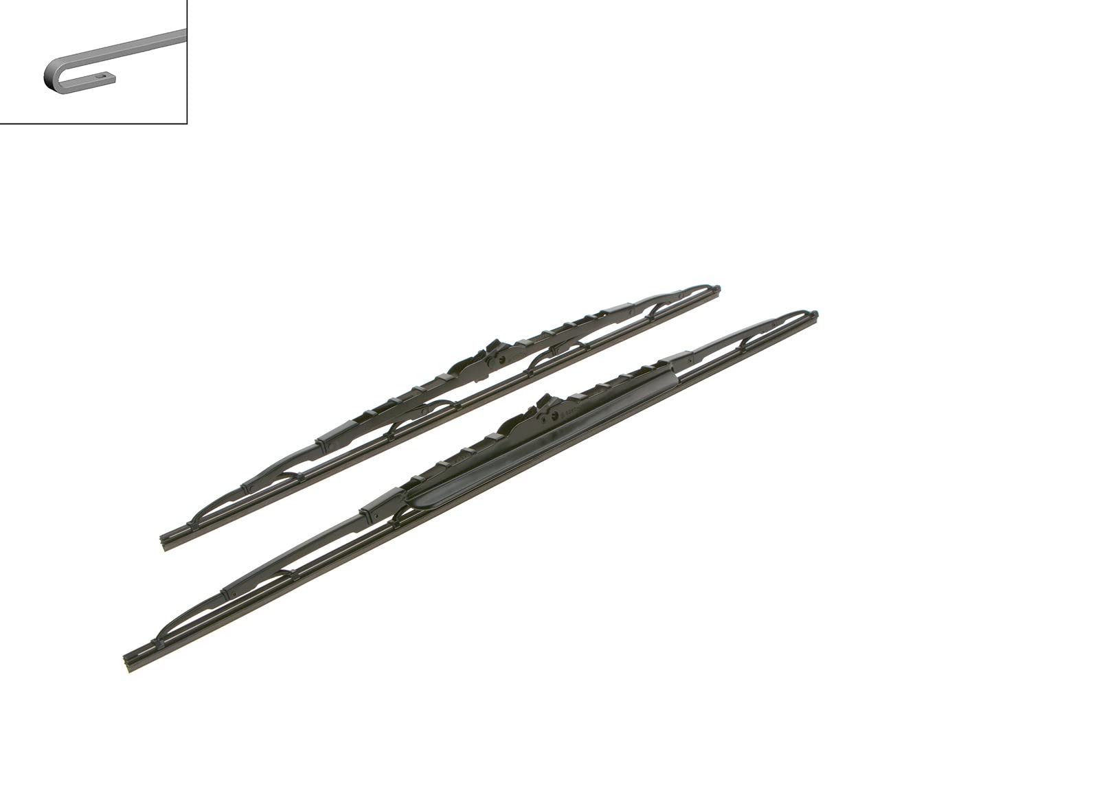 Bosch 3397118308 Twin Spoiler Original Equipment Replacement Wiper Blade - 24''/22'' (Set Of 2)