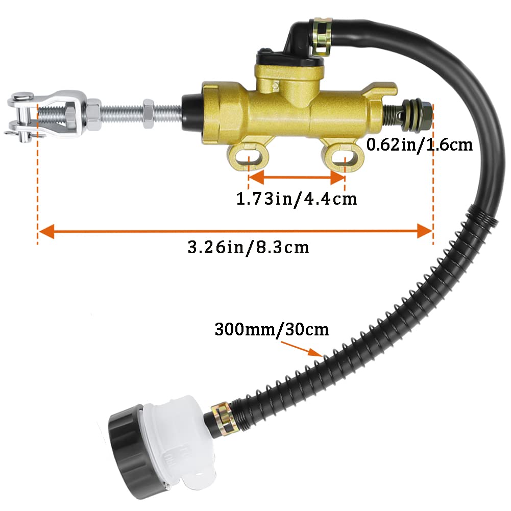 Rear Brake Master Cylinder Pump For Suzuki Gsxr 600 750, For Arctic Cat 400 600 700, 200X Atc 250R Rd400, For Yamaha Raptor 660