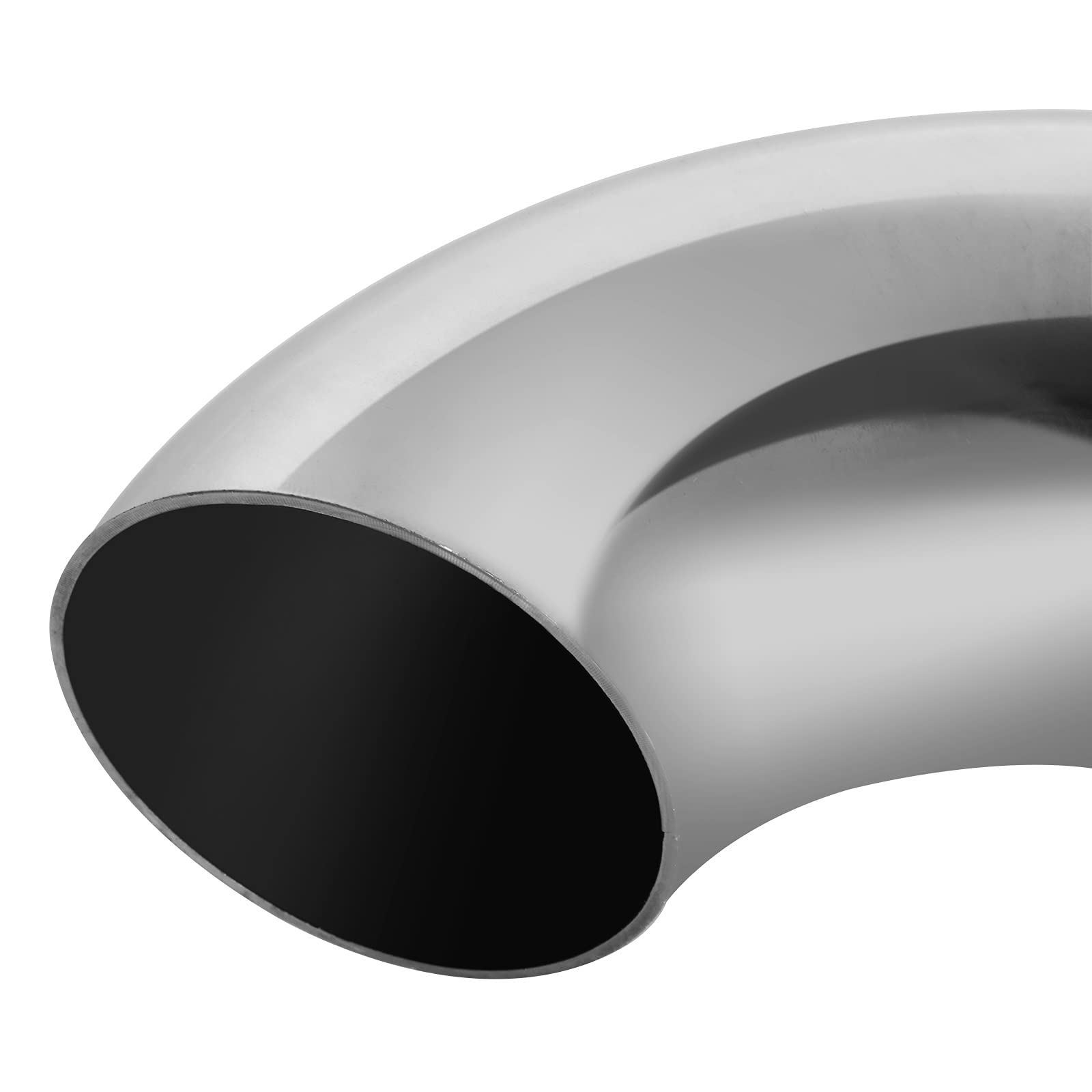 Zoeyes 4 Pcs Stainless Steel Exhaust Elbow, 2.5   Mandrel Bend Elbow - Thickness 16Ga/.065   Wall, Ss304 Stainless Elbow For Car