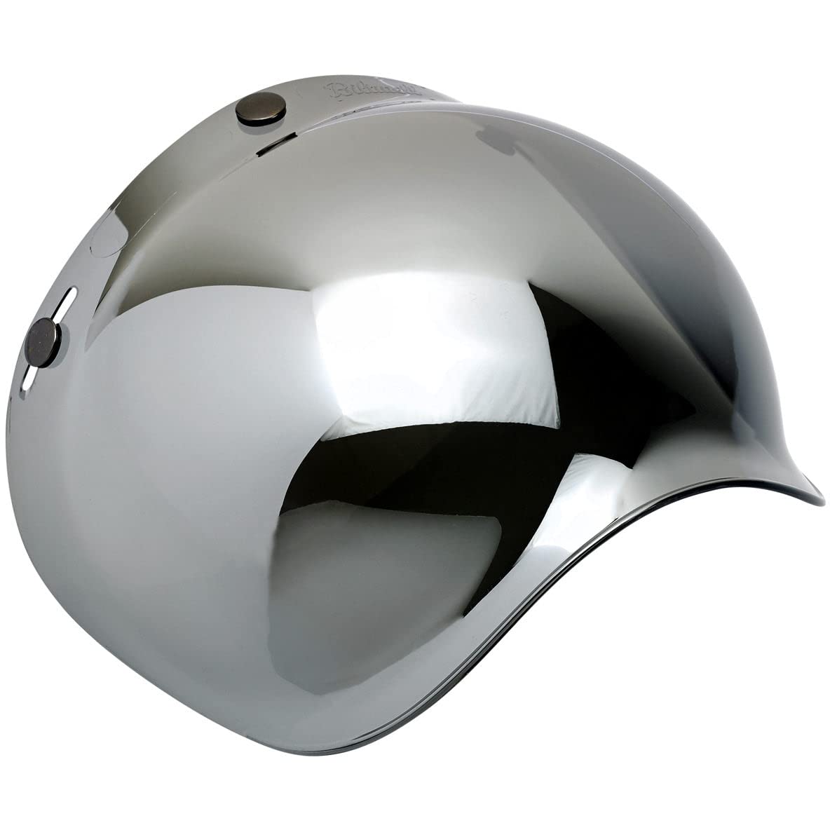 Biltwell Bubble Shield Chrome Mirror - Anti-Fog, Scratch Resistant, Uv/A Uv/B Resistant