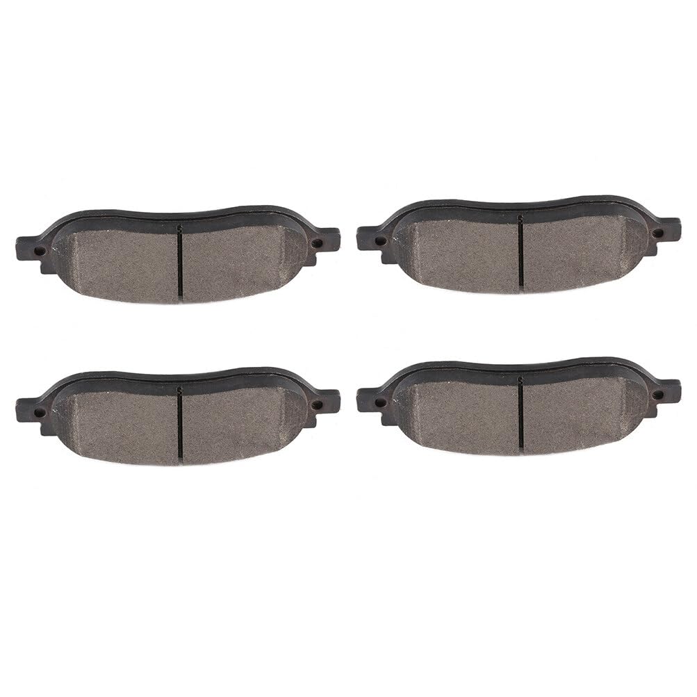 Cciyu D1068 Rear Semi-Metallic Disc Brake Pads Kit For Ford For F-250 Super Duty 2005-2007, For Ford For F-350 Super Duty 2005-2