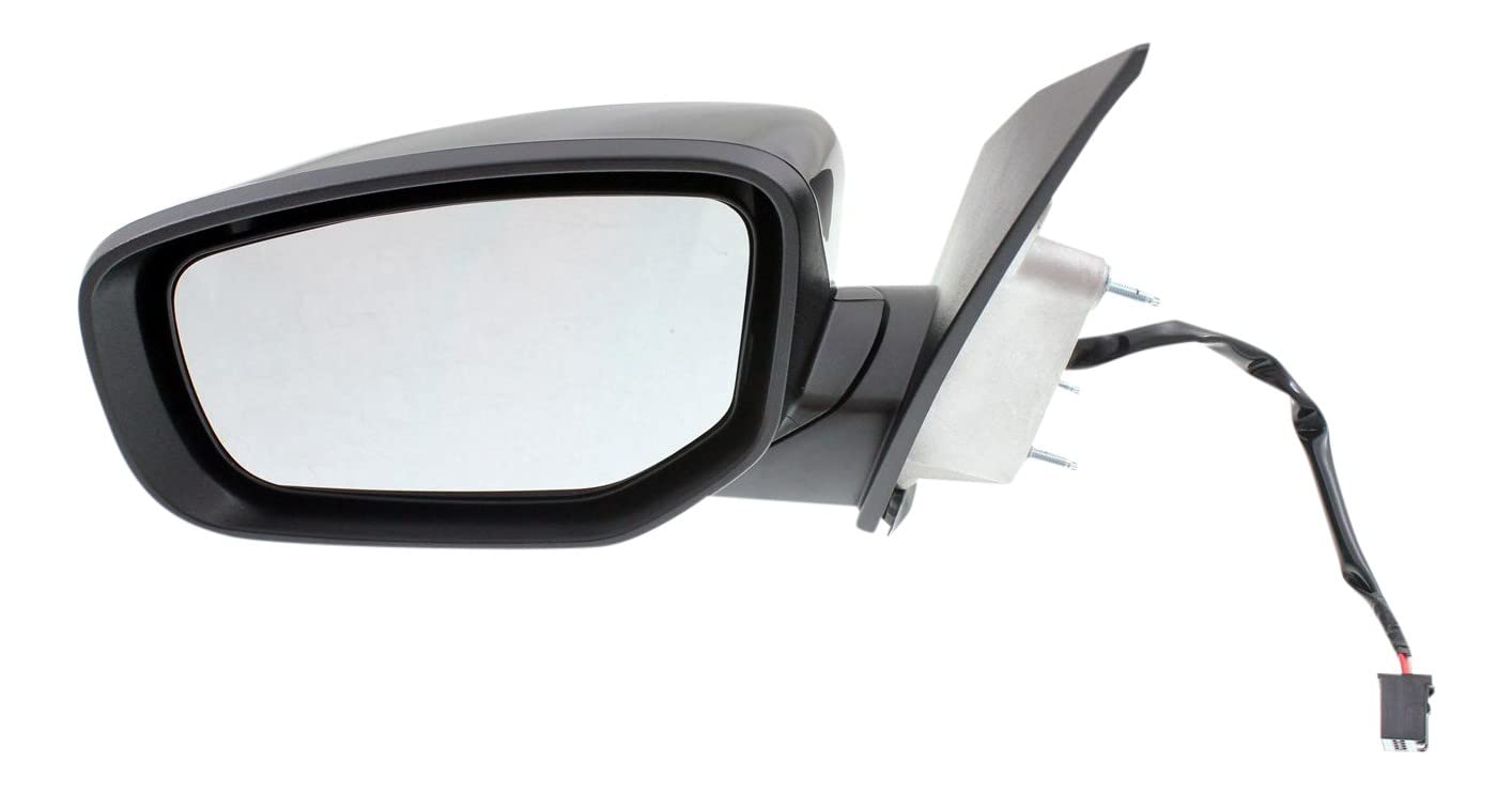 Kool Vue Left Power Non-Heated Door Mirror Compatible With Dodge Dart 2013-2015 Without Signal Light, Blind Spot Feature & Puddle Lamp Paintable