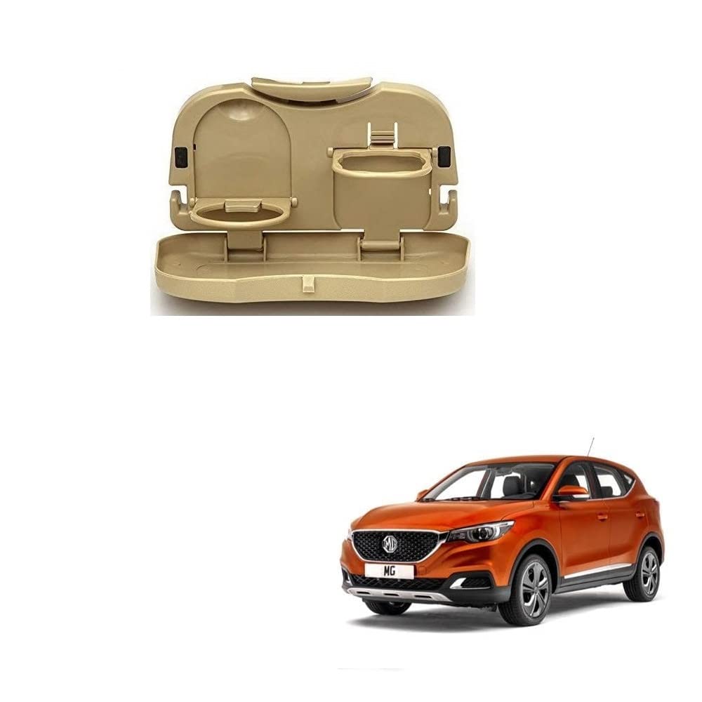 Stylish Foldable Compact Car Back Seat Tray for Food/ Drinks/ Cup/ Bottle Holder Universal Pack of 1 Suitable for MG ZS EV