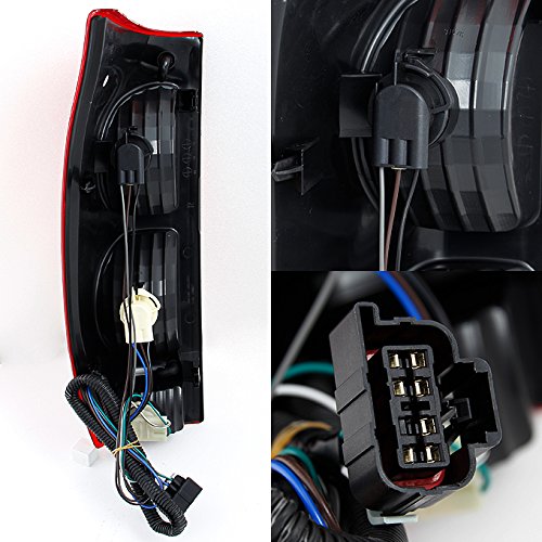 Akkon - For Chevy Avalanche 1500 2500 Pickup Truck Red Clear Tail Light Tail Lamp Driver Left Side Replacement