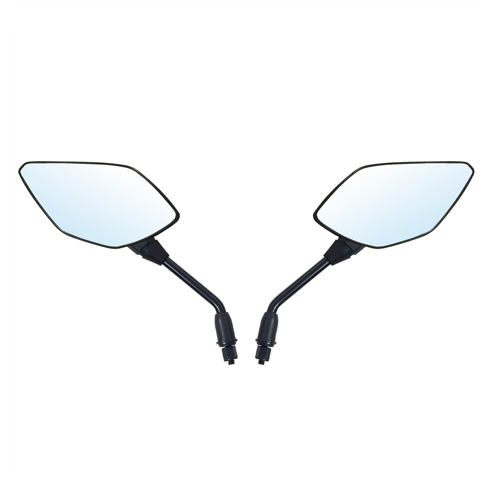 Mamiko 8Mm Motorcycle Mirrors Universal For 7/8'Handlebars Bike Mirror Compatible With Atv Snowmobile Scooter Moped Dirt Bike Sportsman - Convex Mirrors