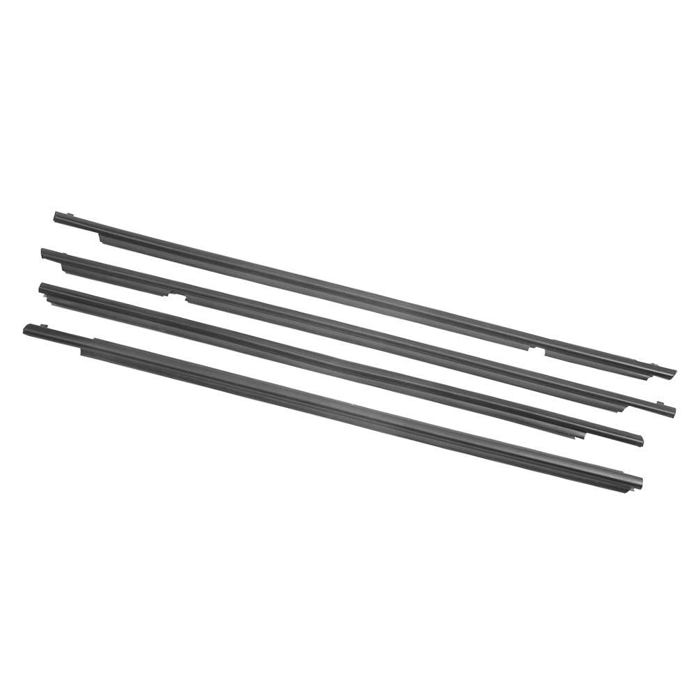 Newsmarts Automotive Weather Stripping Weatherstrip Window Molding Trim Fits For Toyota Tundra Crewmax 2007-2018 2019, Window Se