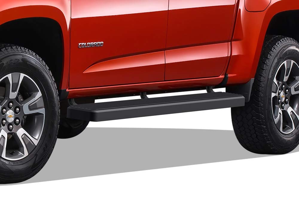 Aps (Black 6 Inches) 304 Stainless Steel Running Boards Nerf Bars Side Steps Compatible With Chevy Colorado Gmc Canyon 2015-2024 Crew Cab