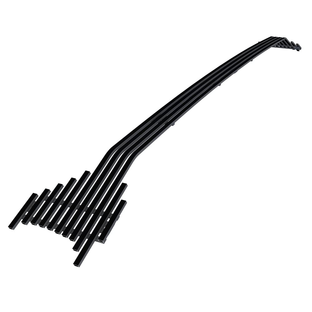 APS Compatible with Toyota Tacoma 2016-2023 Lower Bumper Stainless Steel Black 8x6 Horizontal Billet Front Grill Grille Insert T