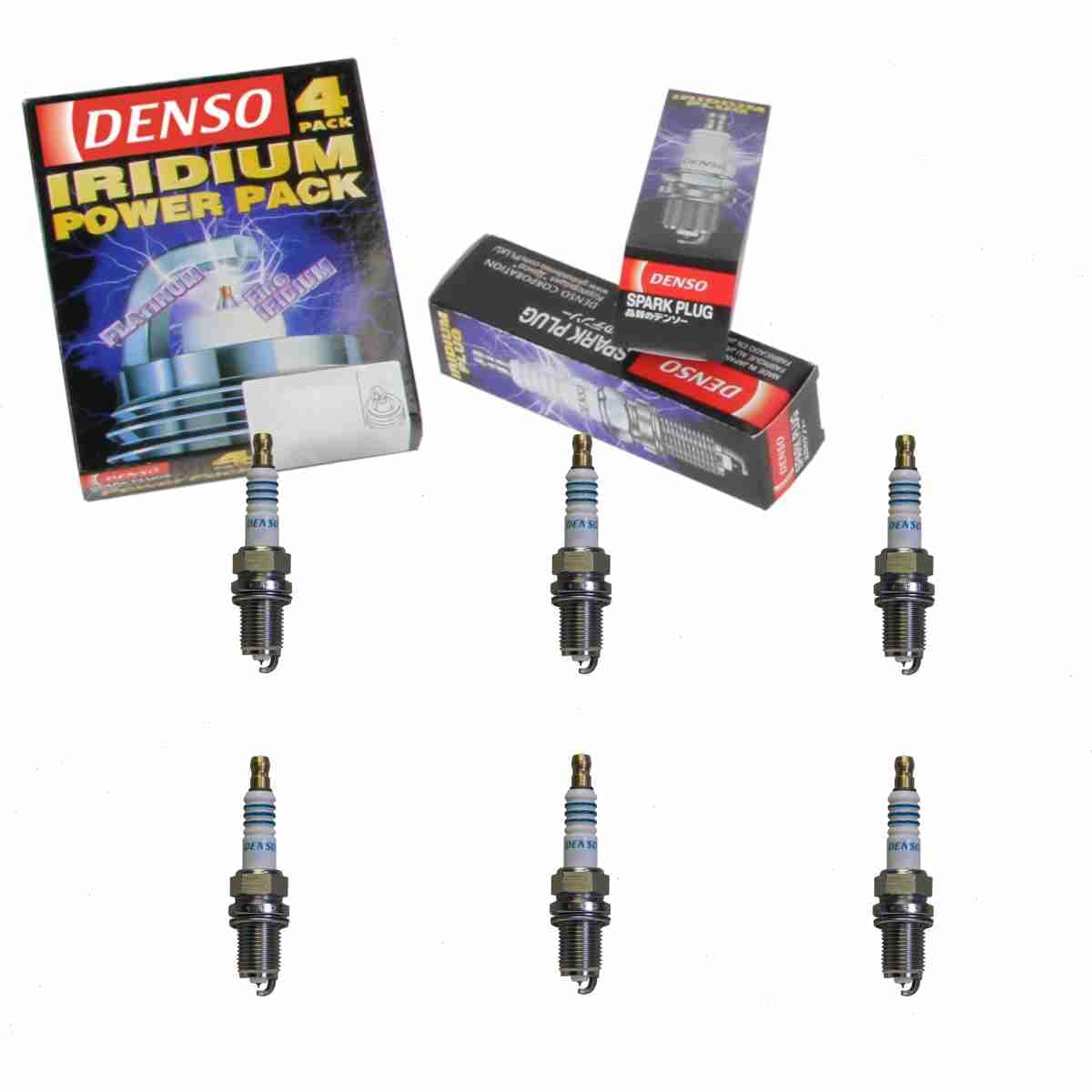 6 New DENSO Iridium Spark Plugs IK27# 5312