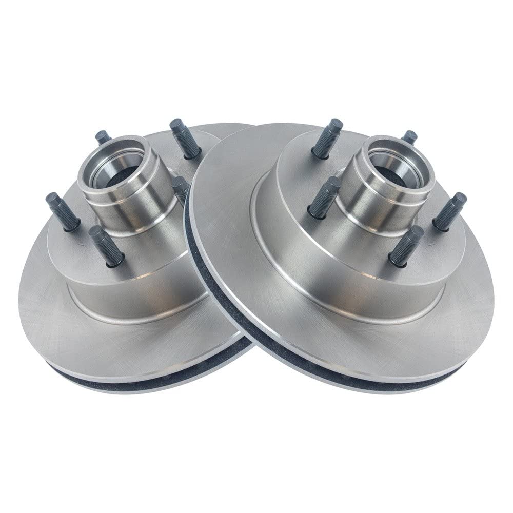 Trq Front Brake Rotors Set Vented Compatible With 1986-1997 Ford Aerostar 1983-1994 Ranger 1994 Mazda B2300 B3000 B4000