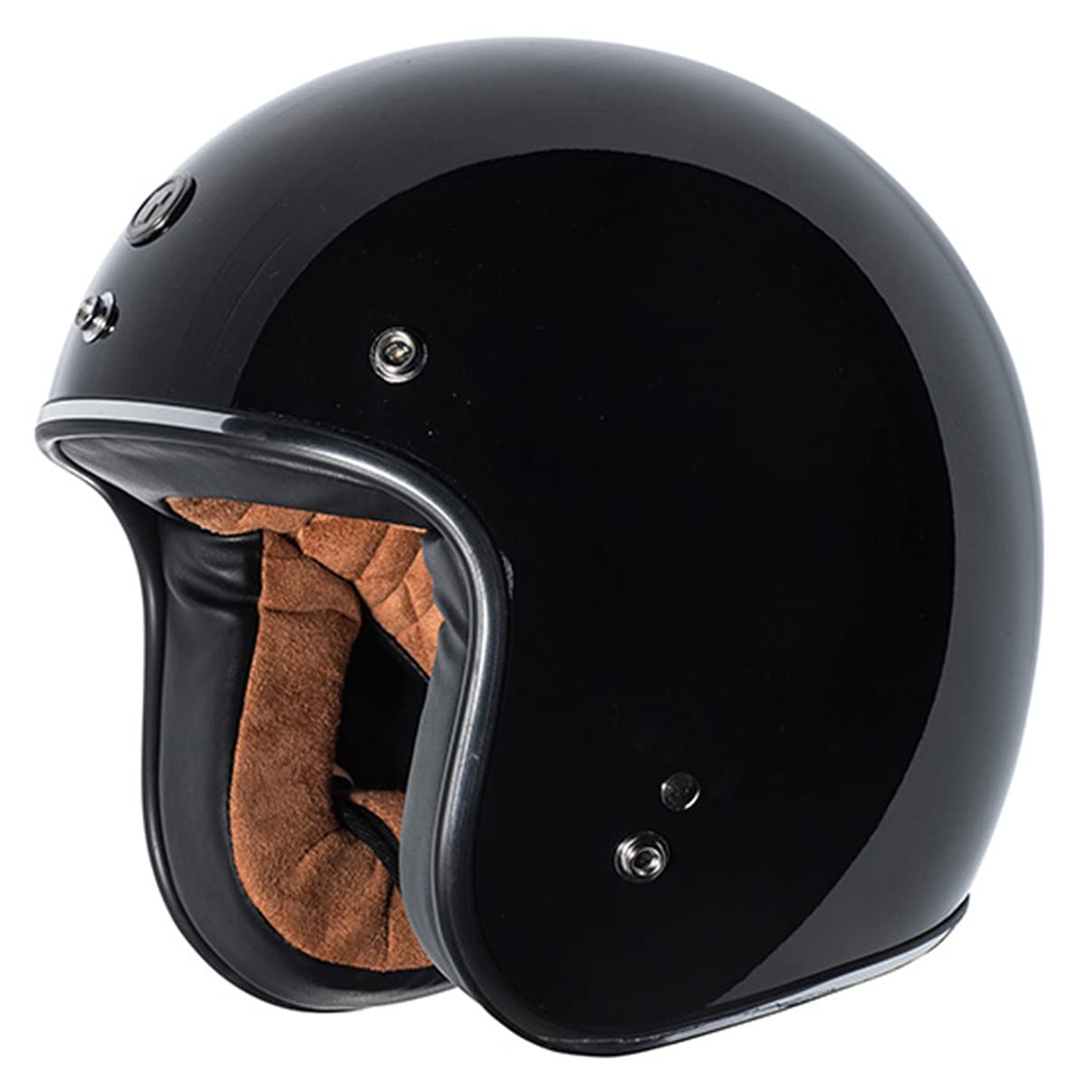 Torc (T50C Route 66 3/4 Helmet (Black, X-Large)