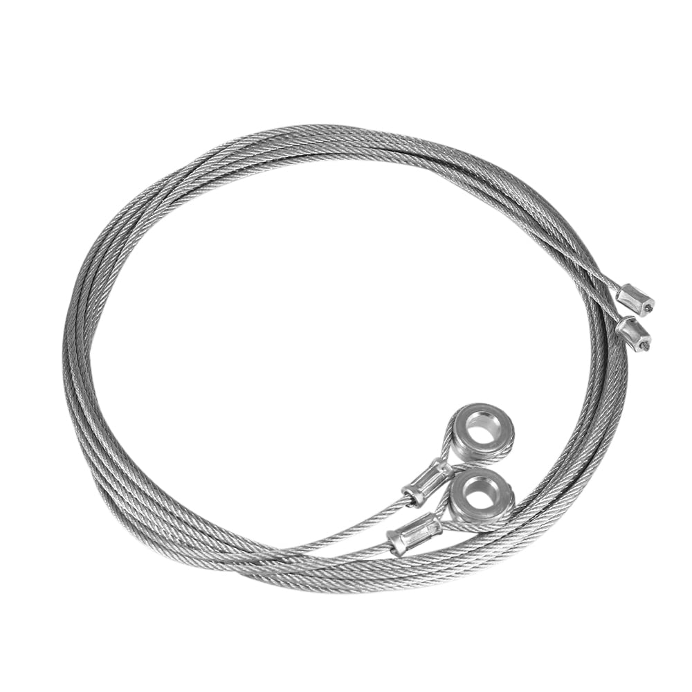 Cable Wire Fits Most Trailer Ramp Door Enclosed Cargo Trailer Ramp Door Spring Cable Wire - 150 Inch Long (2-Pack)