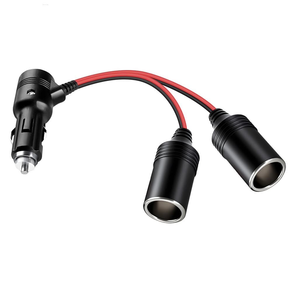 Car cigarette lighter splitter,Car cigarette Lighter Adapter, RO  KO 1 to 2 Car Cigarette Lighter Splitter Power Charger Port, w