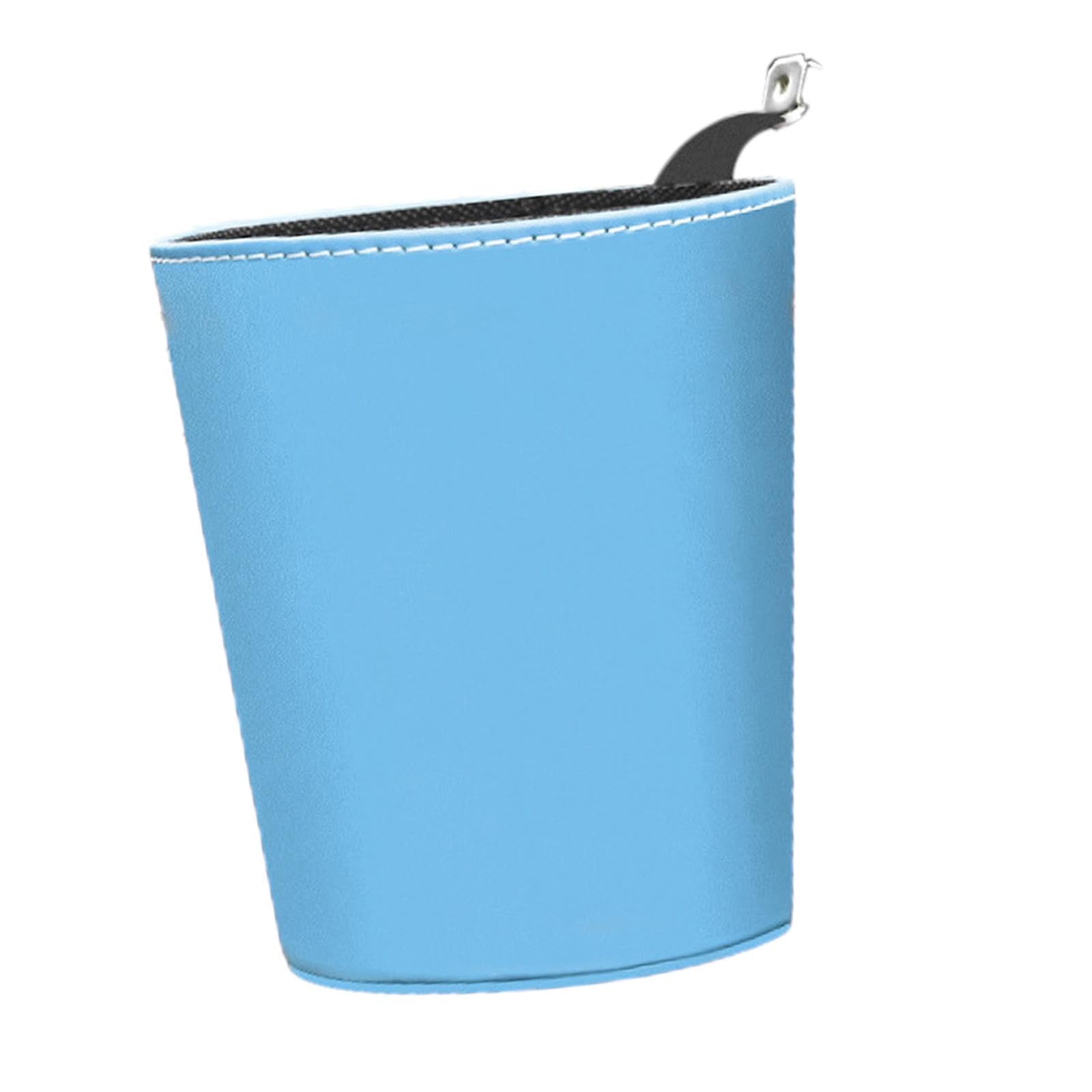 ECOMISTIQ Car Trash Bin Can Durable Interior Accessory Multifunctional Organizer Blue | Cans & Wastebaskets Household Supplies C