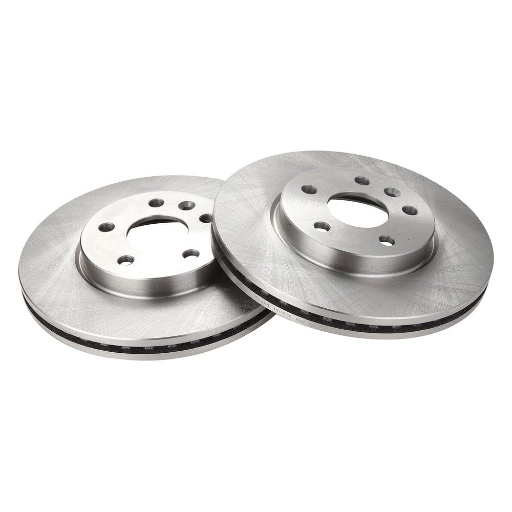 Trq Front Brake Rotors Set Vented Compatible With 2017-2023 Chevrolet Bolt Ev 2011-2019 Cruze 2016 Cruze Limited 2012-2020 Sonic