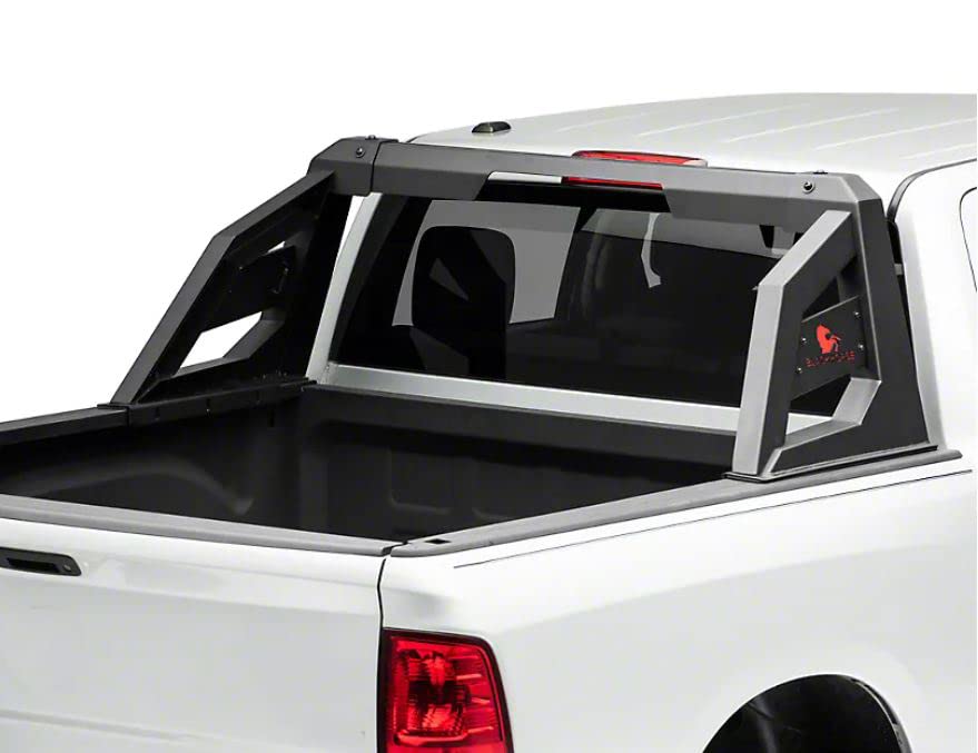 Black Horse Armour Roll Bar Matte Black Compatible With 2001-2006 Chevrolet Silverado 3500|2007-2022 Chevrolet Silverado 3500 Hd