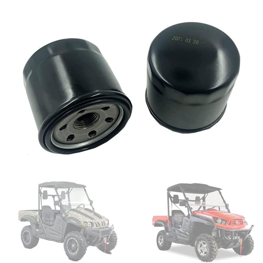 Chikia 2Pcs Oil Filter Replacement For Massimo Hisun Atv Utv 250,400,450,500,550,700,750,Odes 500,650,Massimo Msu,Axis,Bennche,C